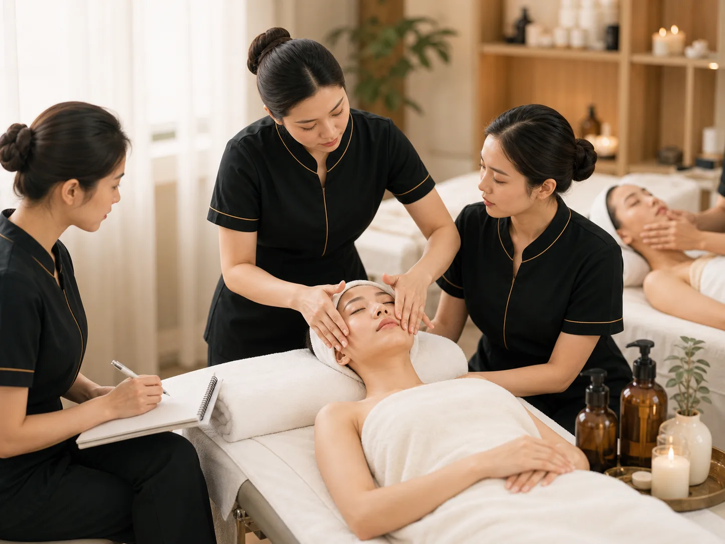 Đào tạo Lớp học thực hành spa tại Doris Academy