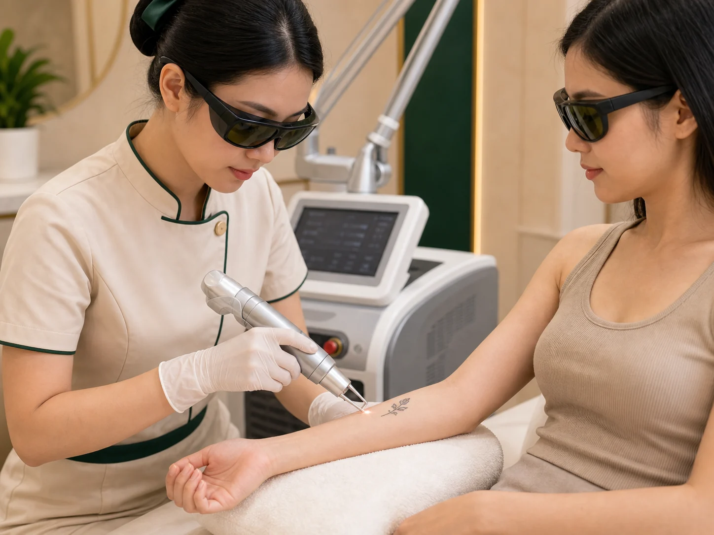 Laser xóa xăm an toàn tại Doris Beauty Spa