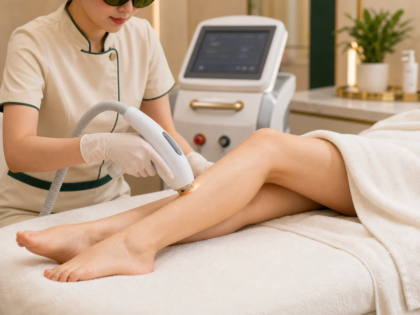 Triệt lông Laser Diode nữ tại Doris Beauty Spa