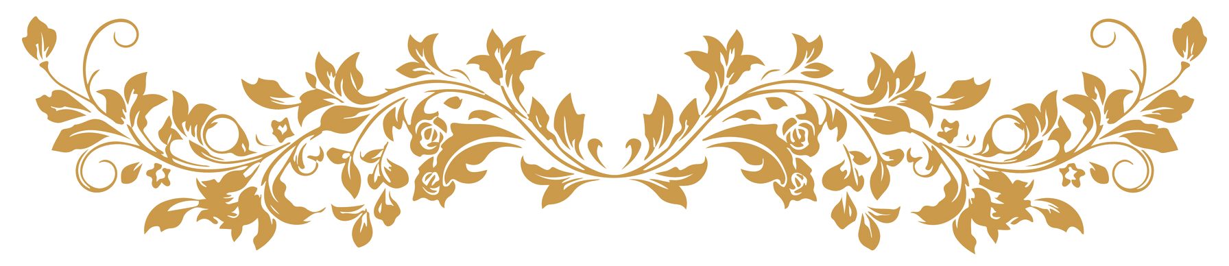 Doris Floral Divider 04 Gold